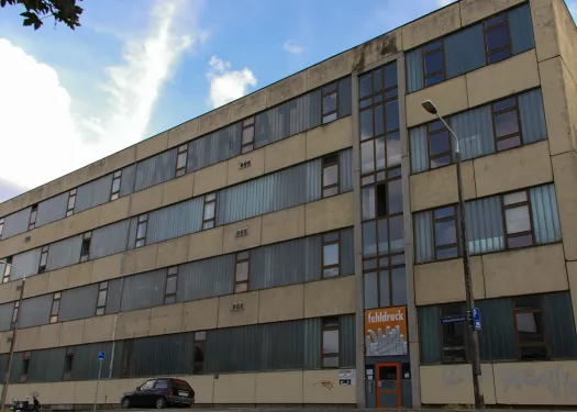 Das Erfurter Fabrikloftgebäude Kombinat von aussen